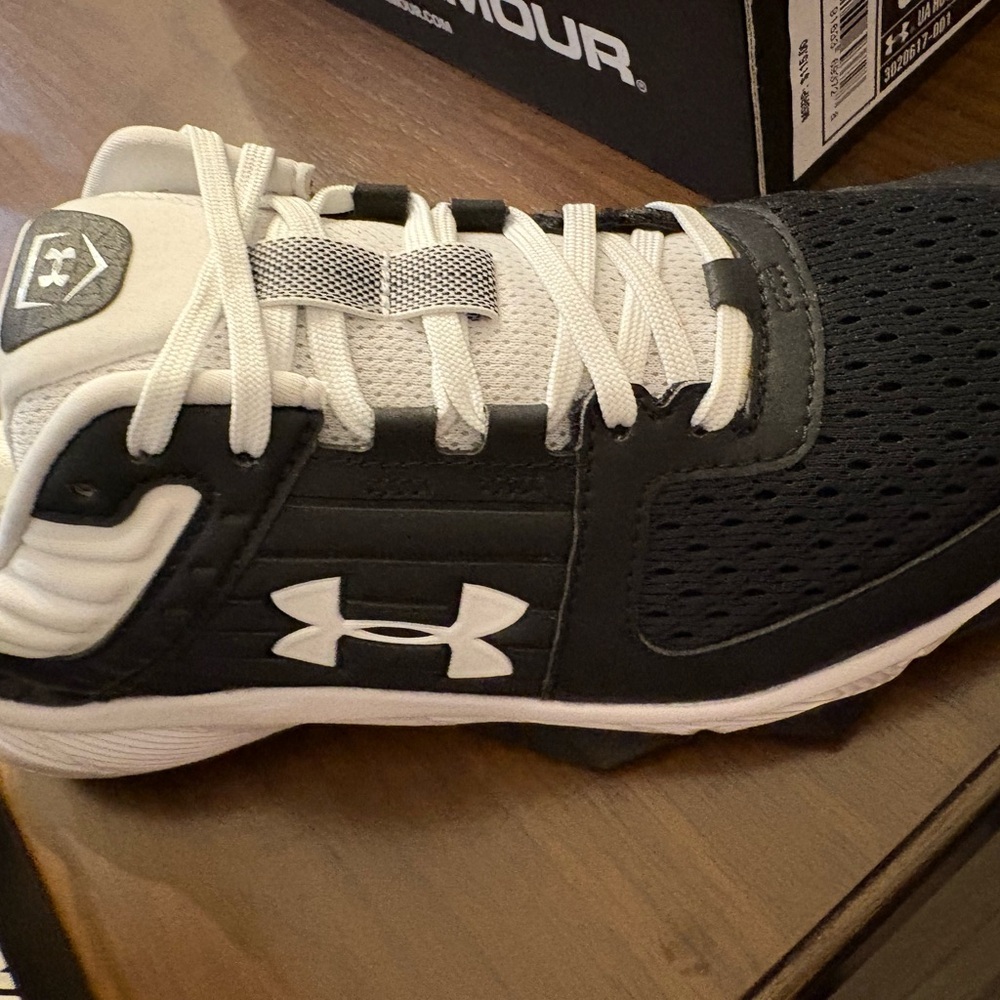 Under Armour Black and White Athletic Shoes